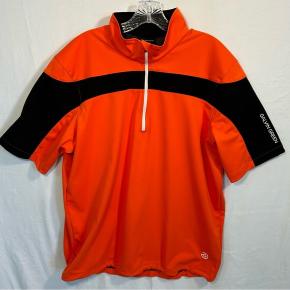 Galvin Green 1/4 Zip Golf Pullover Windstopper Short Sleeve Mens Size Large - Picture 1 of 13